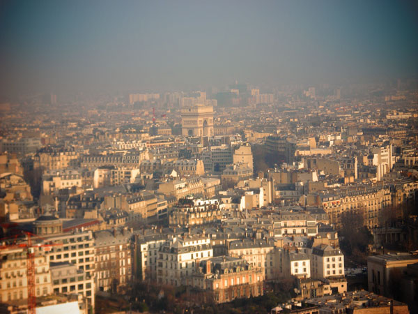 Arco do Triunfo visto da Torre Eiffel - Paris - Fui e Vou Voltar - Alessandro Paiva