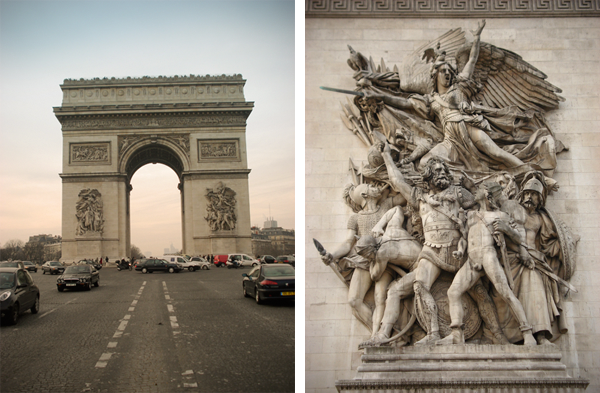 Marselhesa e Arco do Triunfo - Paris