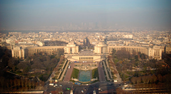 Trocadéro visto do segundo andar da Torre Eiffel - Paris - Fui e Vou Voltar - Alessandro Paiva