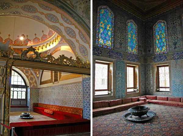 Sala da Câmara do Conselho Imperial e uma das salas do harém de Topkapı - Istambul - Alessandro Paiva