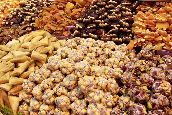 Doces turcos, no Bazar Egípcio - Istanbul - Fui e Vou Voltar - Alessandro Paiva