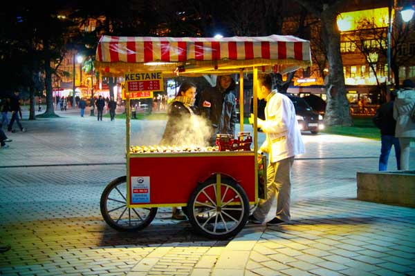 Carrinho de castanha (kestane) - Istanbul - Fui e Vou Voltar - Alessandro Paiva