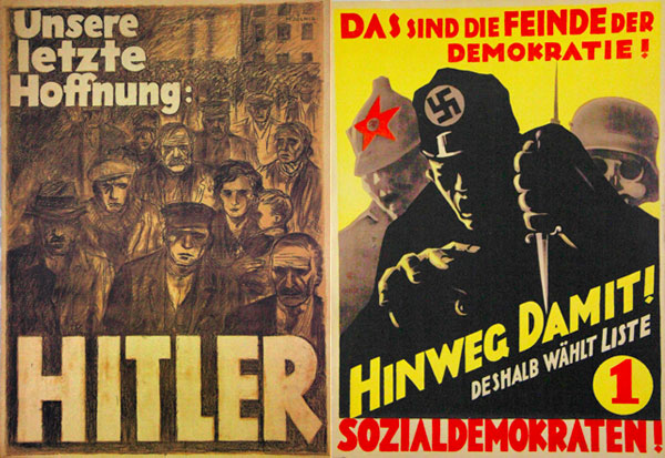 Cartazes da campanha nazista expostos no museu - München - Fui e Vou Voltar - Alessandro Paiva
