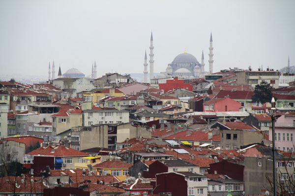 Vista de cima da muralha na altura da Hoca Çakır - Istanbul - Fui e Vou Voltar - Alessandro Paiva 