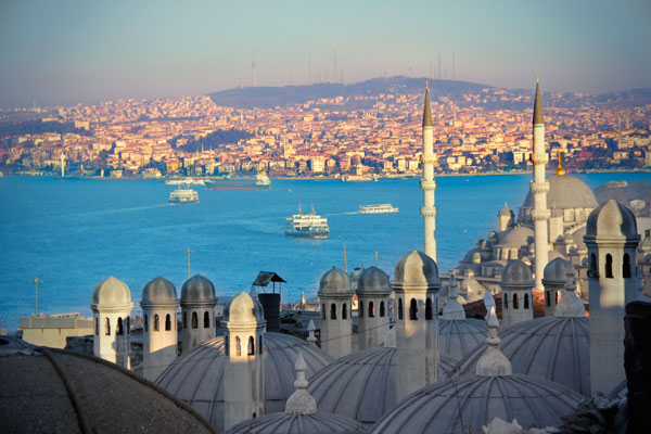 Foto tirada do pátio da Mesquita Süleymanyie - Istanbul - Fui e Vou Voltar - Alessandro Paiva