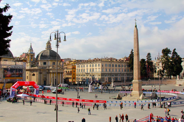 Piazza del Popolo, com destaque para o Obelisco Flaminio - Roma - Fui e Vou Voltar - Alessandro Paiva