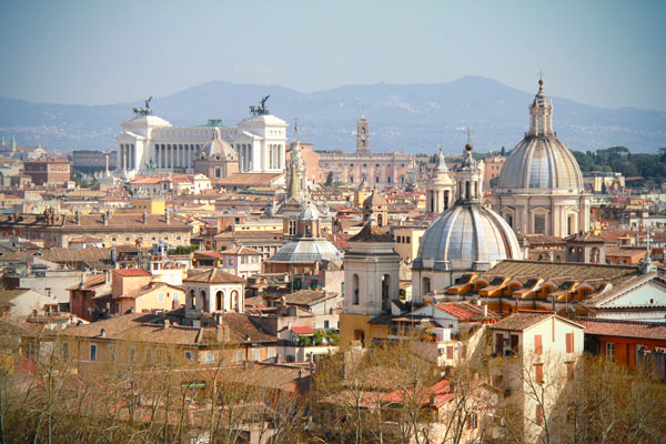 Vista do Terraço de Sant'Angelo - Roma - Fui e Vou Voltar - Alessandro Paiva