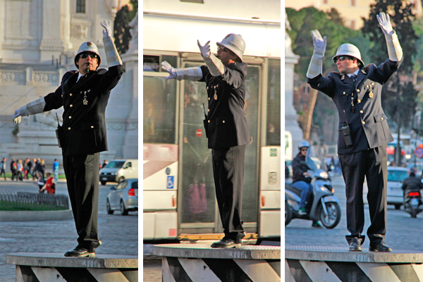 Policial de trânsito - Roma - Fui e Vou Voltar - Alessandro Paiva