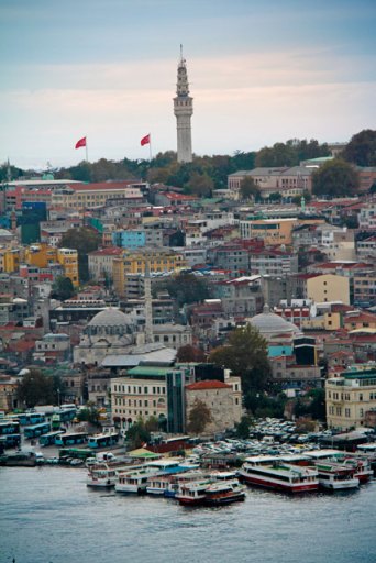 Torre de Beyazıt, vista da Torre de Gálata