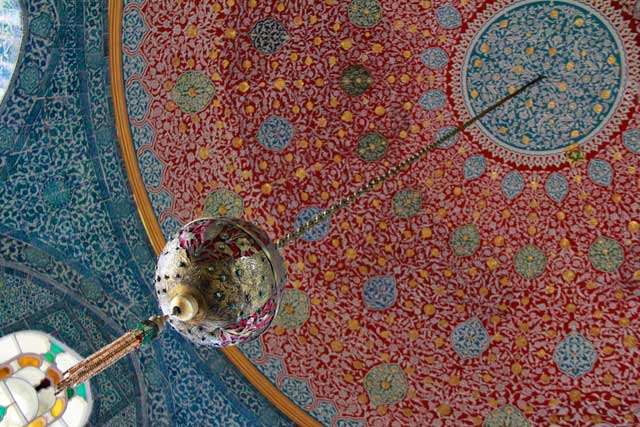 Teto do Pavilhão Baghdad, no Topkapı