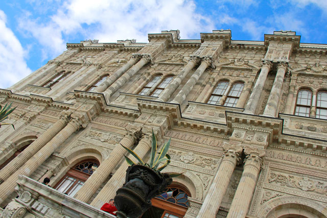 Fachada lateral do Dolmabahçe