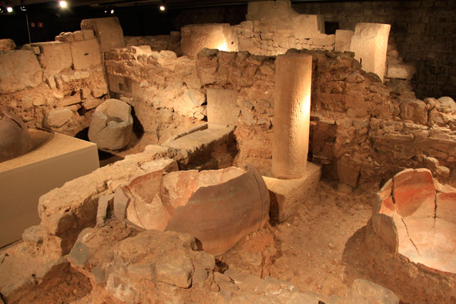 Factoria de salaons i gàrum (Fábrica de salgados e molhos), no Museu d'Història de Barcelona