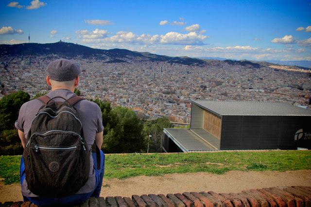 Barcelona, vista do Castell de Montjuïc