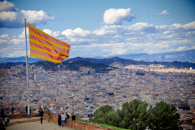 Barcelona, vista do Castell de Montjuïc