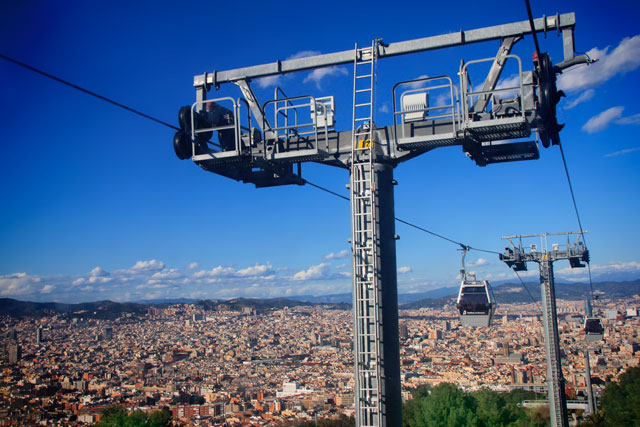 Barcelona vista do Teleférico de Montjuïc