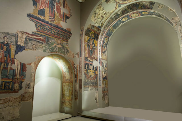 Afresco do século XII retirado da igreja Sant Pere de Sorpe, no MNAC (Foto: Google Art Project)