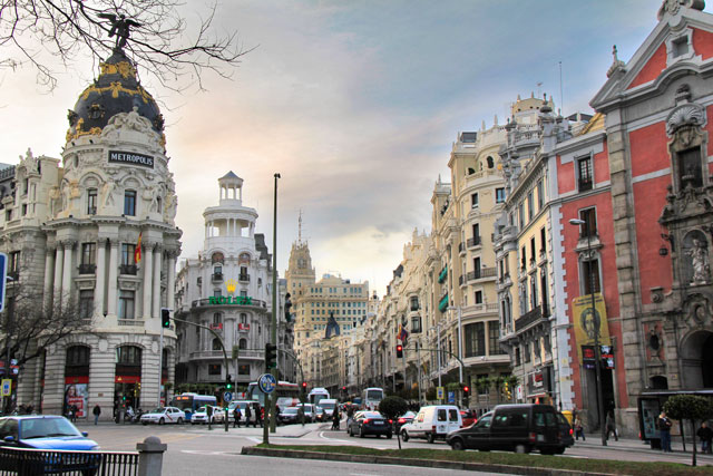 Encontro da Gran Via com Alcalá