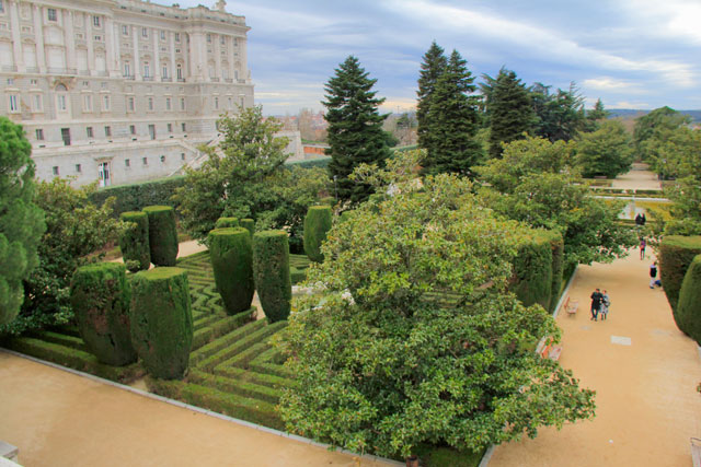 Jardins Sabatini, no Palácio Real