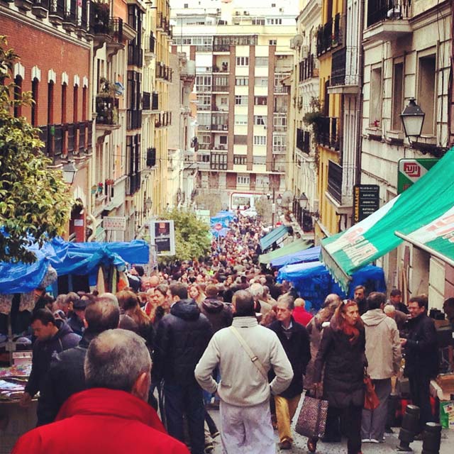 Visitantes pelo El Rastro