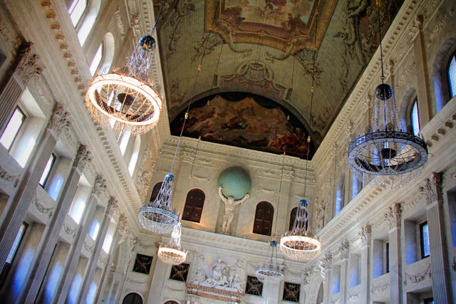 Salão da Cidade, no Palácio Real de Amsterdam.
