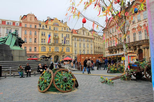 Ornamentação na Praça da Cidade Velha
