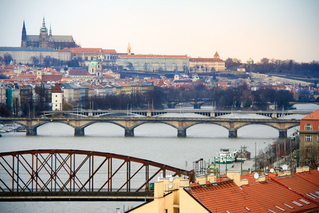 Rio Moldava visto de Vyšehrad