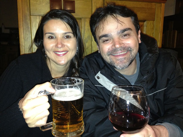 Despedindo de Praga no pub U Matĕje