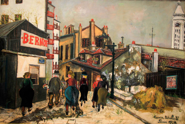 La Maison Bernot, de Maurice Utrillo, no Musée de l'Orangerie