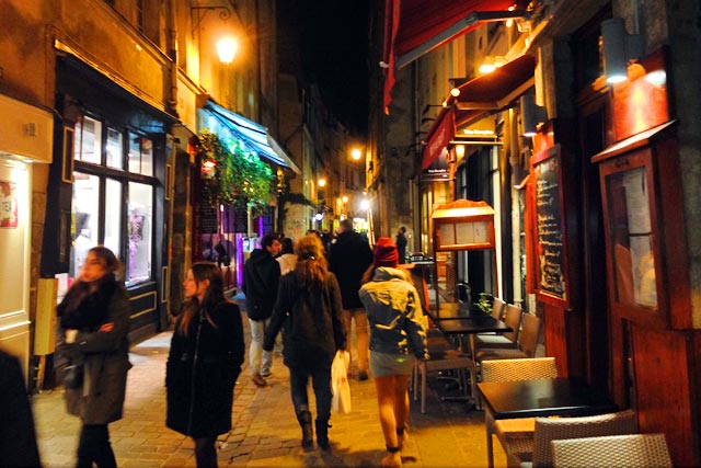 Rue des Rosiers, na parte judaica do Marais