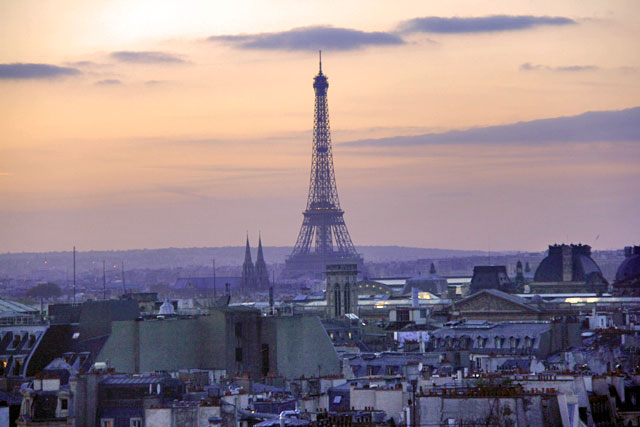 Torre Eiffel vista do Centre Georges Pompidou