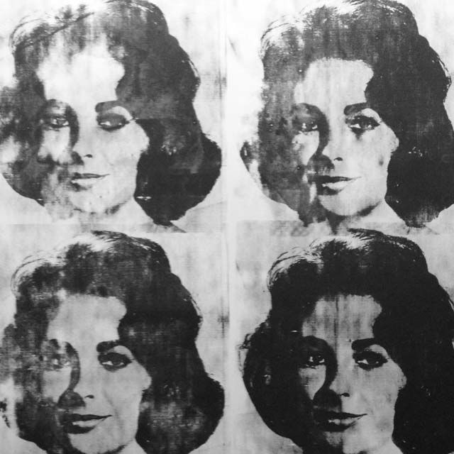 Detalhe da obra Dez Lizes, de Andy Warhol, no Centre Georges Pompidou