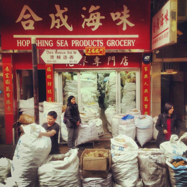 Comércio de frutos do mar desidratados