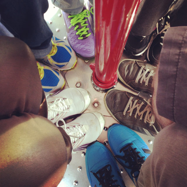 No teleférico do Ocean Park (via Instagram)