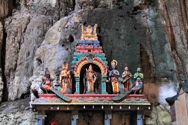 Decoração de um dos santuários da Temple Cave
