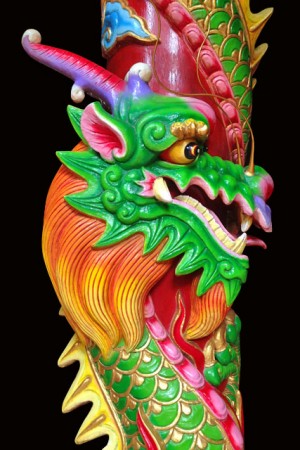 Detalhe da decoração do Guan Di Temple