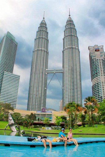 Petronas vistas do KLCC Park
