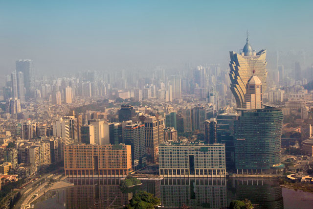 Macau vista do observatório da Macau Tower