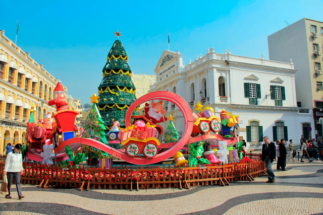 Decoração de Natal no Largo do Senado