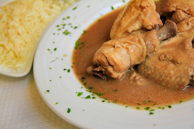 Coxas de frango cozidas