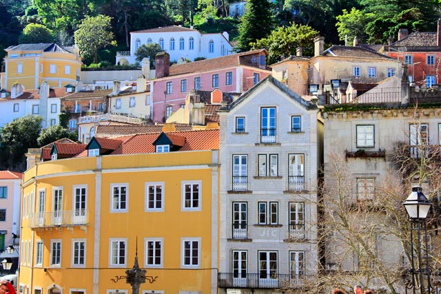 Edificações do centro histórico de Sintra