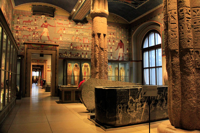 Sala da Coleção Egípcia e do Oriente Próximo, no Kunsthistorishes Museum
