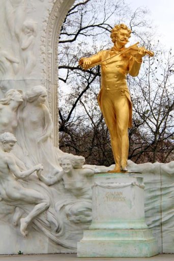 Monumento a Johann Strauss, no Stadtpark