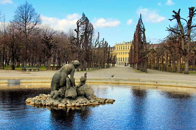 Najaden-bassin (Bacia de Náiade), no Schloss Schönbrunn