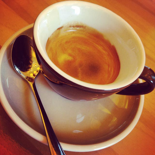 Espresso, no Café de l'Europe