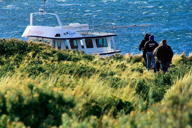 Deixando a Isla Bridges