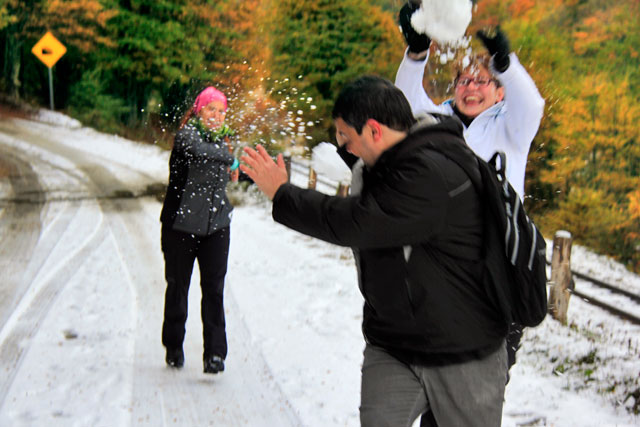 Diversão no Parque Nacional Tierra del Fuego