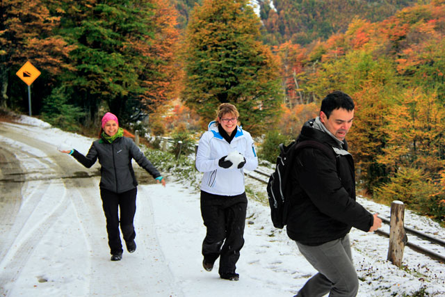 Diversão no Parque Nacional Tierra del Fuego