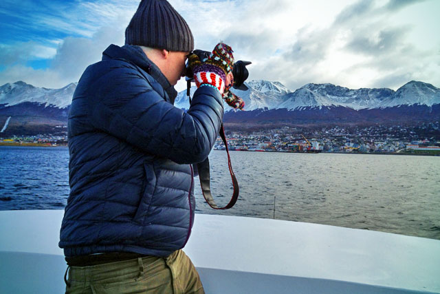 Cordão montanhoso, visto do Canal Beagle