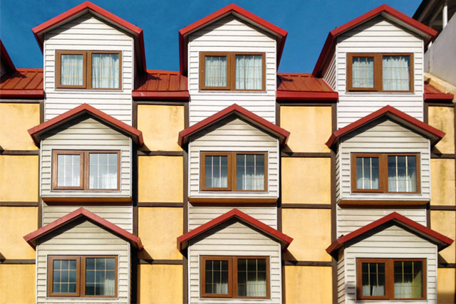 Fachada do hotel Cap Polonio, na Av. San Martín