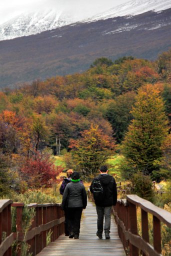 Passarela do Fin del Mundo, na Bahía Lapataia